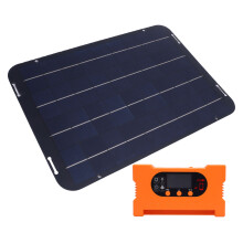 12W 18V Wasserdakfähiges Solarmodul-Set mit Controller für Camping & Gewächshäuser