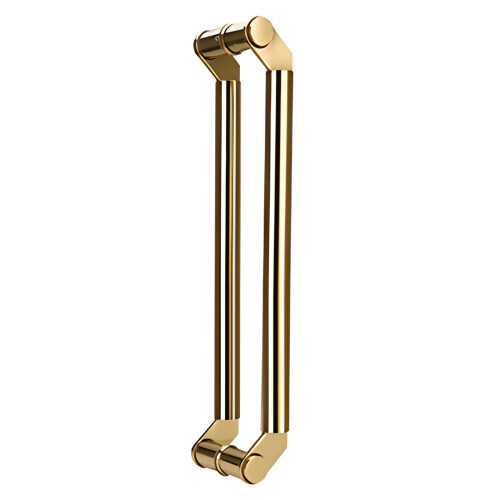 Gold Sliding Glass Door Handle with Long Grip, Modern Pull Push Design for Office Bathroom
