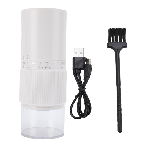 Tragbare wiederaufladbare weiße Kaffeemühle 1000mAh 2