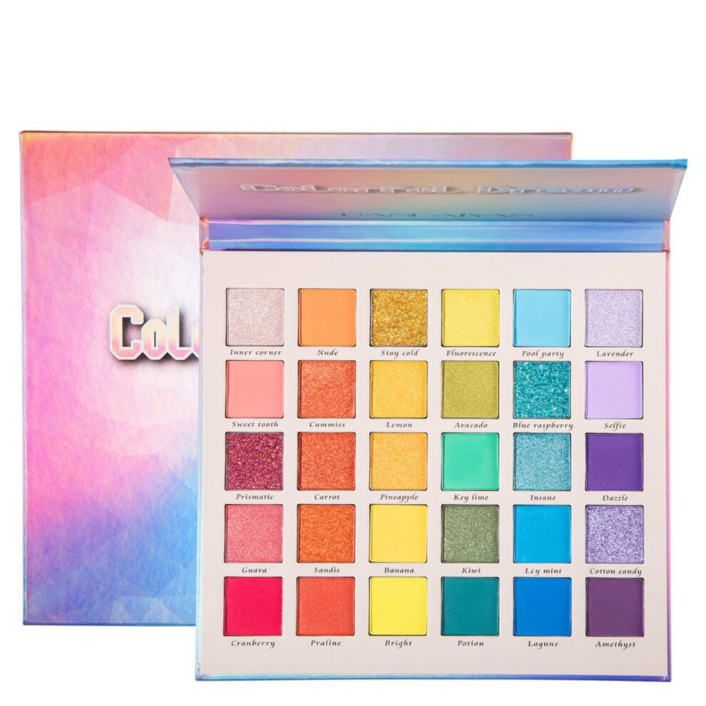 Professional Eyeshadow Palette 30 Colors Matte Shimmer  Pigmented Long Lasting Blendable