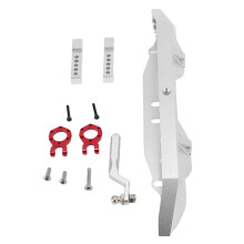 RC-Heckschürze mit Anhängerkupplung, Silber Aluminiumlegierung für Crawler-Auto