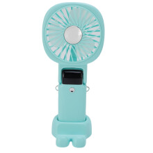 Tragbarer Handventilator mit Powerbank, 2400mAh, 90x198x53mm, grün