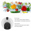 Manual Salad Dehydrator, Transparent Plastic, 24.5x17cm Kitchen Tool 5