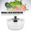 Manual Salad Dehydrator, Transparent Plastic, 24.5x17cm Kitchen Tool 4