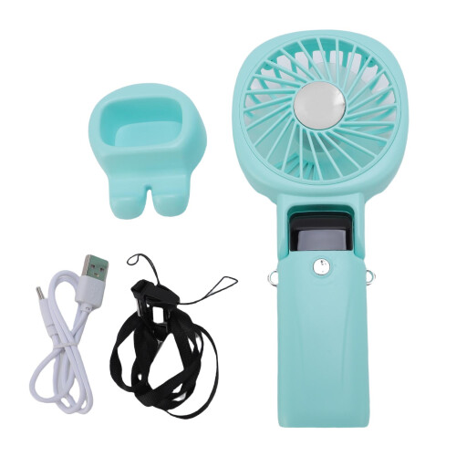 Grüner tragbarer Handventilator 2400mAh 90x198x53mm 2