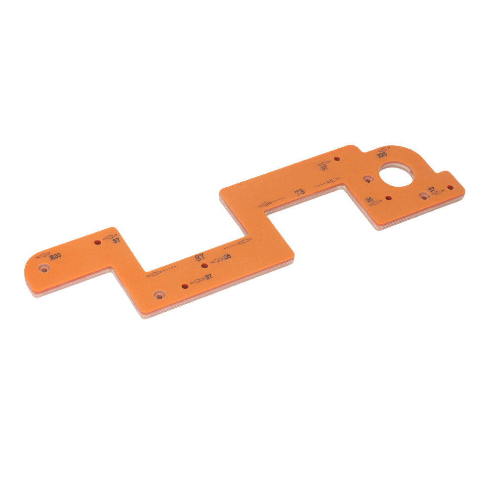 Handle Slotting Mold Arc For Woodworking U-Shaped Groove Template Synthetic Cardboard 7631380661234