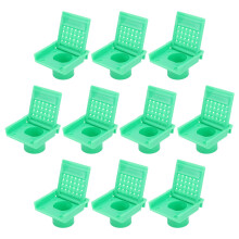 10PCS Plastic Beehive Entrance Gates for Beekeeping Ventilation Green