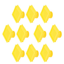 10PCS Plastic Beehive Entrance Gates for Beekeepers Yellow