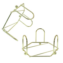 4 Pack 4 Inch Golden Metal Coaster Holder, Durable Iron Stand for Square or Round Coasters