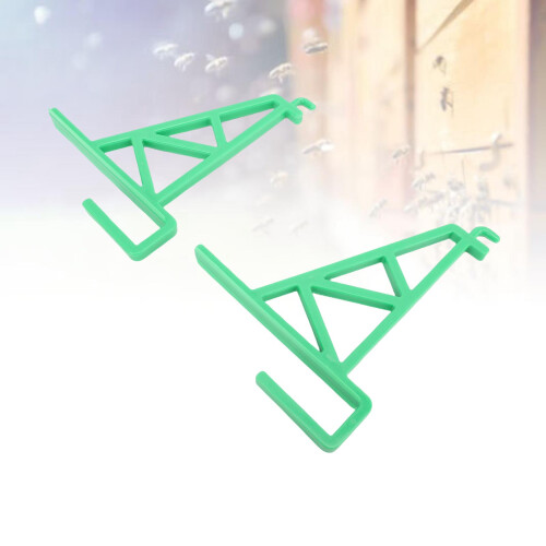 10pcs Green Plastic Beehive Frame Hangers Beekeeping Supports