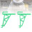 10pcs Green Plastic Beehive Frame Hangers Beekeeping Supports 5