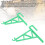 10pcs Green Plastic Beehive Frame Hangers Beekeeping Supports 10