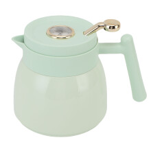 Thermal Tea Pot with Filter 880ml Stainless Steel Green, Temp Display