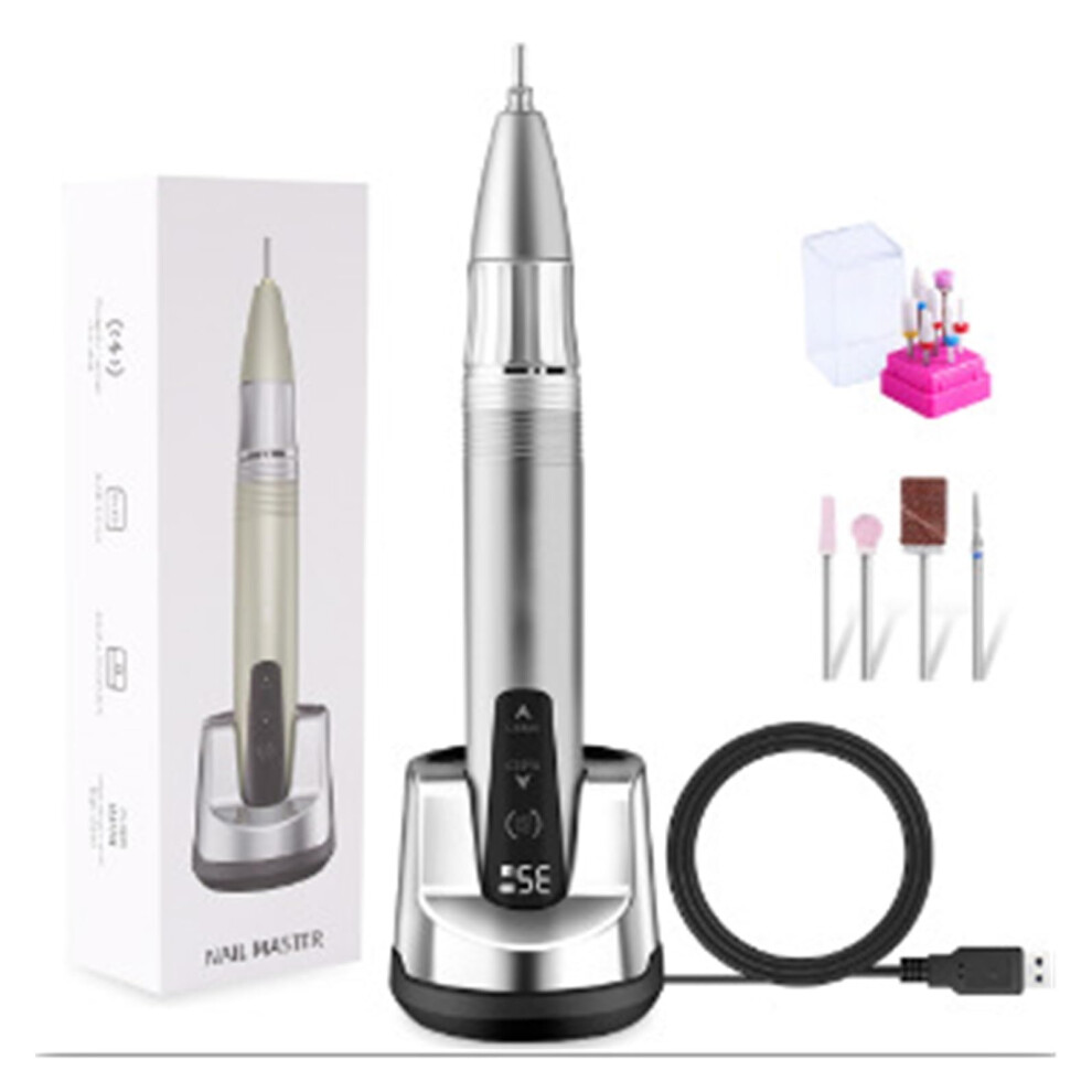 Electric Nail Drill 35000RPM Cordless Rechargeable Professional Nail File for Acrylic Nails