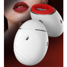 Electric Lip Plumper with Adjustable Suction, USB Rechargeable Lip Enhancer for Fuller Lips (White)