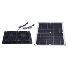Solarbetriebene Abluftventilator-Set 12W 18V für Haustierhaus, Gewächshaus