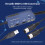 DOREMiDi MIDI to USB A Interface Cable with Reverb/Chorus Effects, 2m, Blue 4