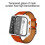 Θήκη ρολογιού για Apple Watch από σκληρυμένο γυαλί, προστατευτικό οθόνης πλήρους 4