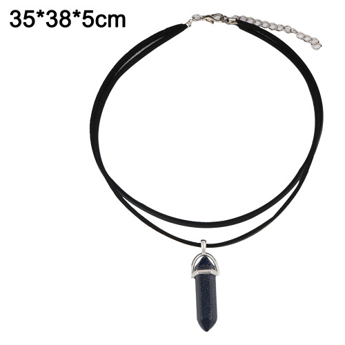 Κρυστάλλινο μενταγιόν choker για γυναίκες, απλό μοντέρνο κολιέ με ενέργεια 1