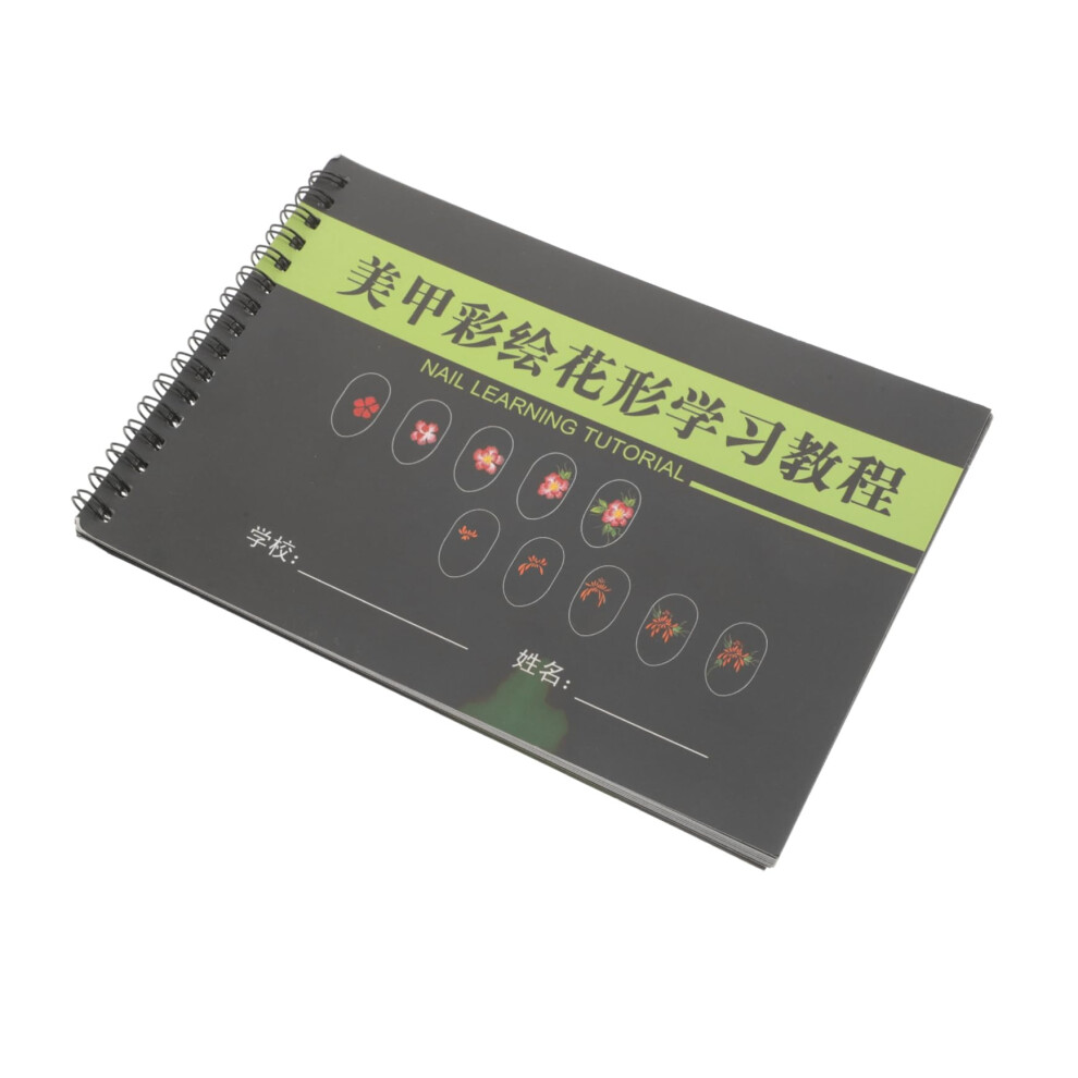 Nail Practice Kit with Structured Workbook for Beginners Manicure Drawing Template and Skill Development