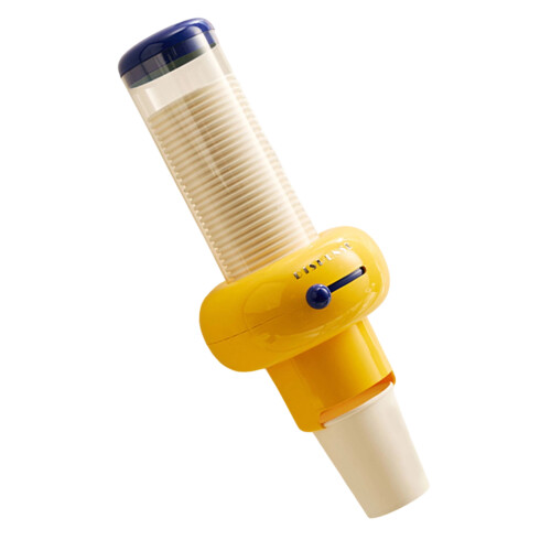 Multiple Size Cup Dispenser Dopamine Storage Holder-Yellow