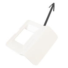 White Tailgate Spare Tire Camera Cover for Prado 150 Series KDJ GRJ GDJ