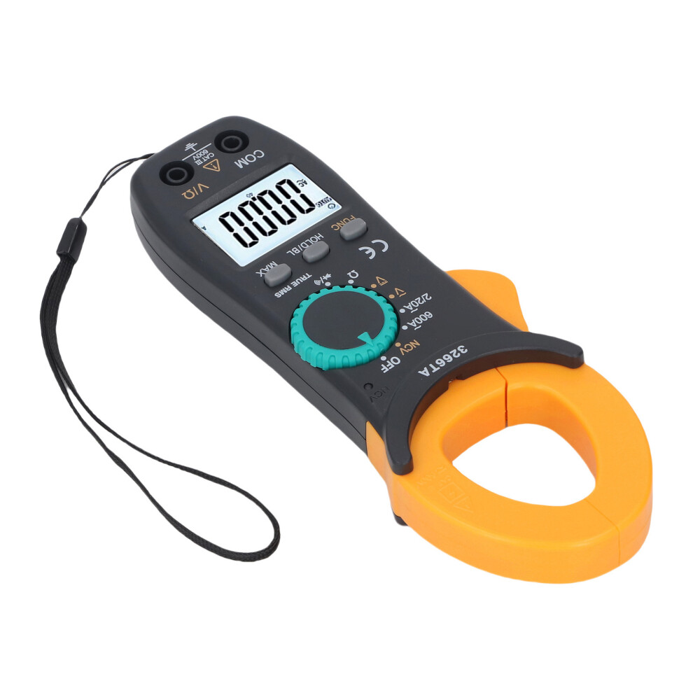 Digital Clamp Meter 1999 Count True Rms Ncv 600A/600V Orange & Grey 9411380665771