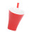 Ceramic Chocolate Melting Cup Mug with Fork, Red, 437g 13