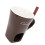 Ceramic Chocolate Melting Cup with Fork, 437g, Coffee Color 9
