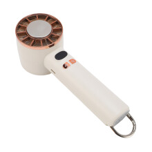 Tragbarer Handventilator 3000mAh, Elfenbeinweiß, Mehrstufige Kühlung