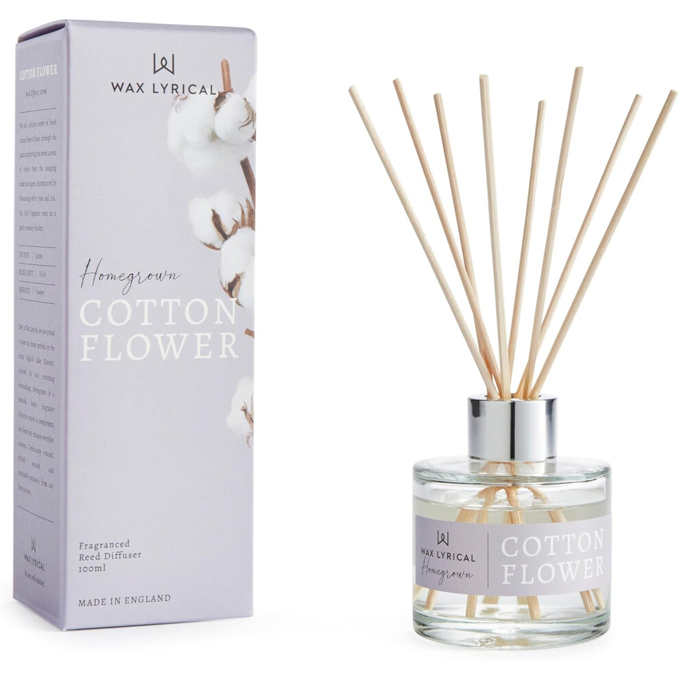 Wax Lyrical Homegrown Reed Diffuser - Cotton Flower