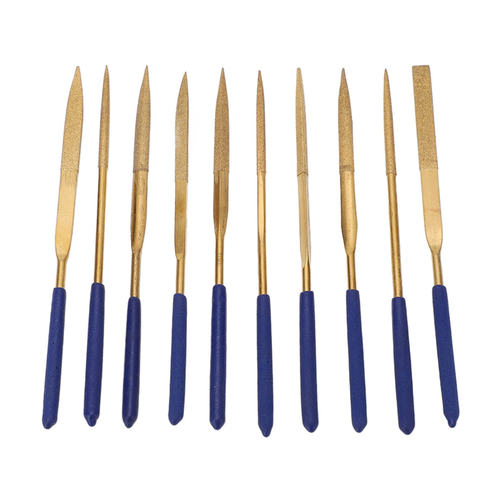 10Pcs Diamond Needle File Kit With Hardened Rustresistant Blades For Metal Glass Ceramic 9187378116036