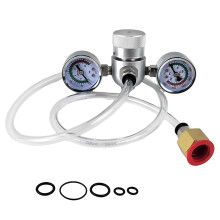 Whipped Cream Dispenser with Pressure Regulator for 0.95L 580g Steel Charger Tank and Hose
