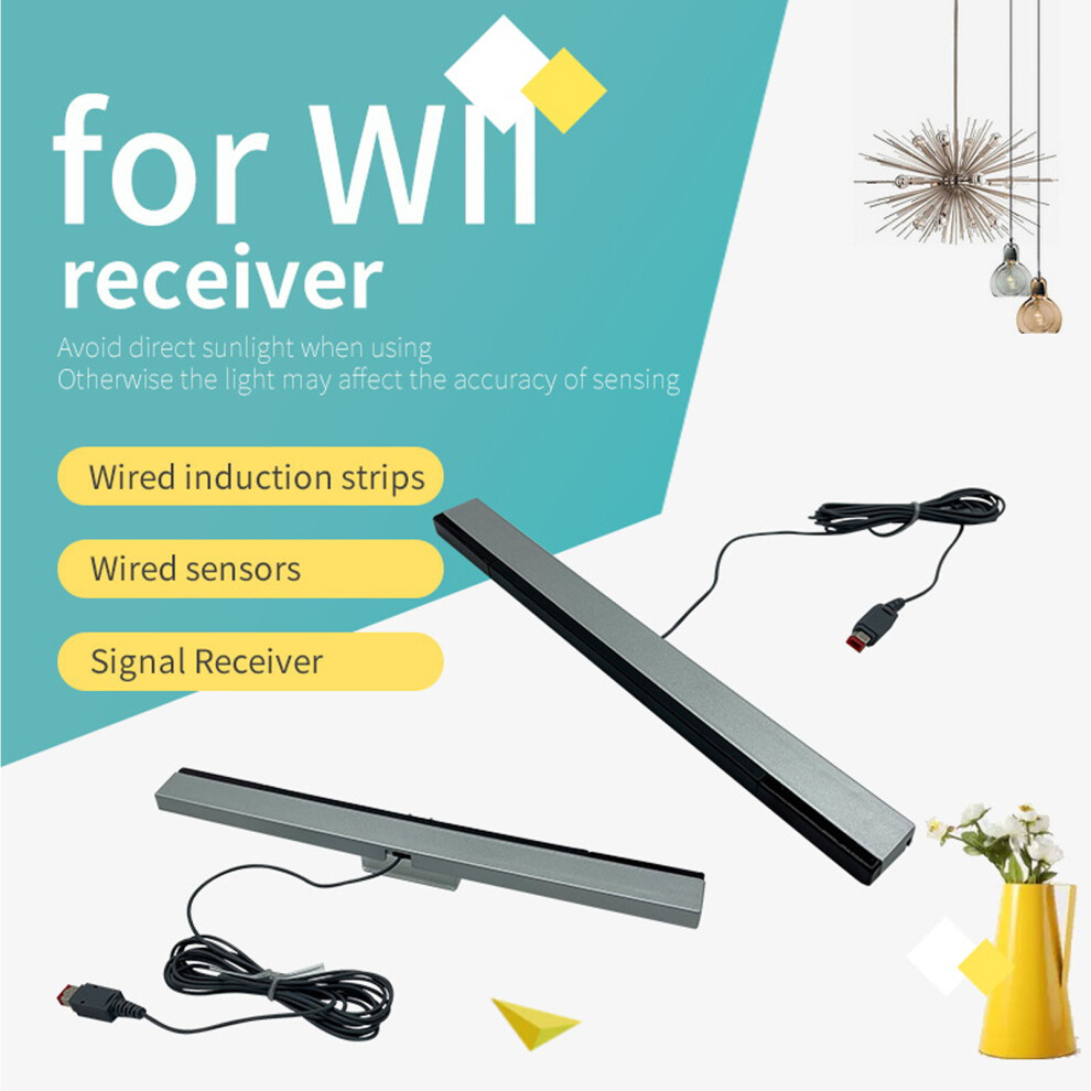Wired Infrared Sensor Bar Receiver For Wii/Wii U Console, Abs 7901380666707