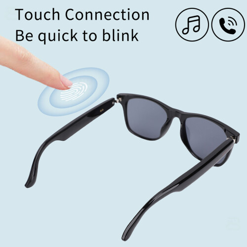 Smart Translation Glasses, 144 Languages, Bluetooth 5.4, Waterproof Black 2