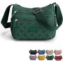(yellow) Popularate Bag, Nylon Shoulder Messenger Bag, Classic Luxury Crossbody Bag