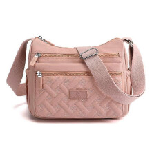 (pink) Popularate Bag, Nylon Shoulder Messenger Bag, Classic Luxury Crossbody Bag