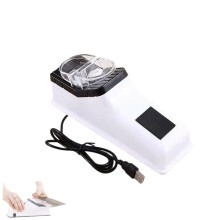 USB Electric Knife Sharpener DualSided for All Blades Fast Sharpening Polishing NonSlip Base