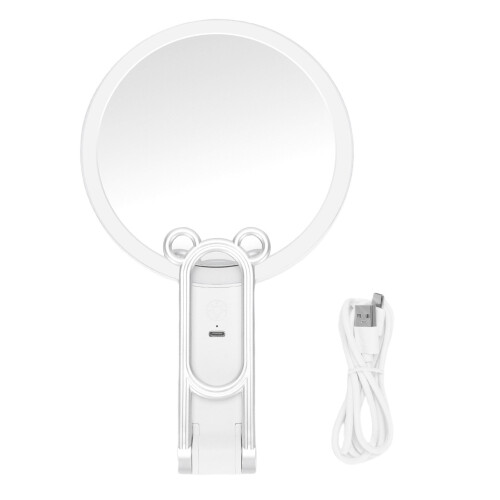 Lighted Double-Sided Makeup Mirror 1X/30X, 3 Color LED, USB Rechargeable 1