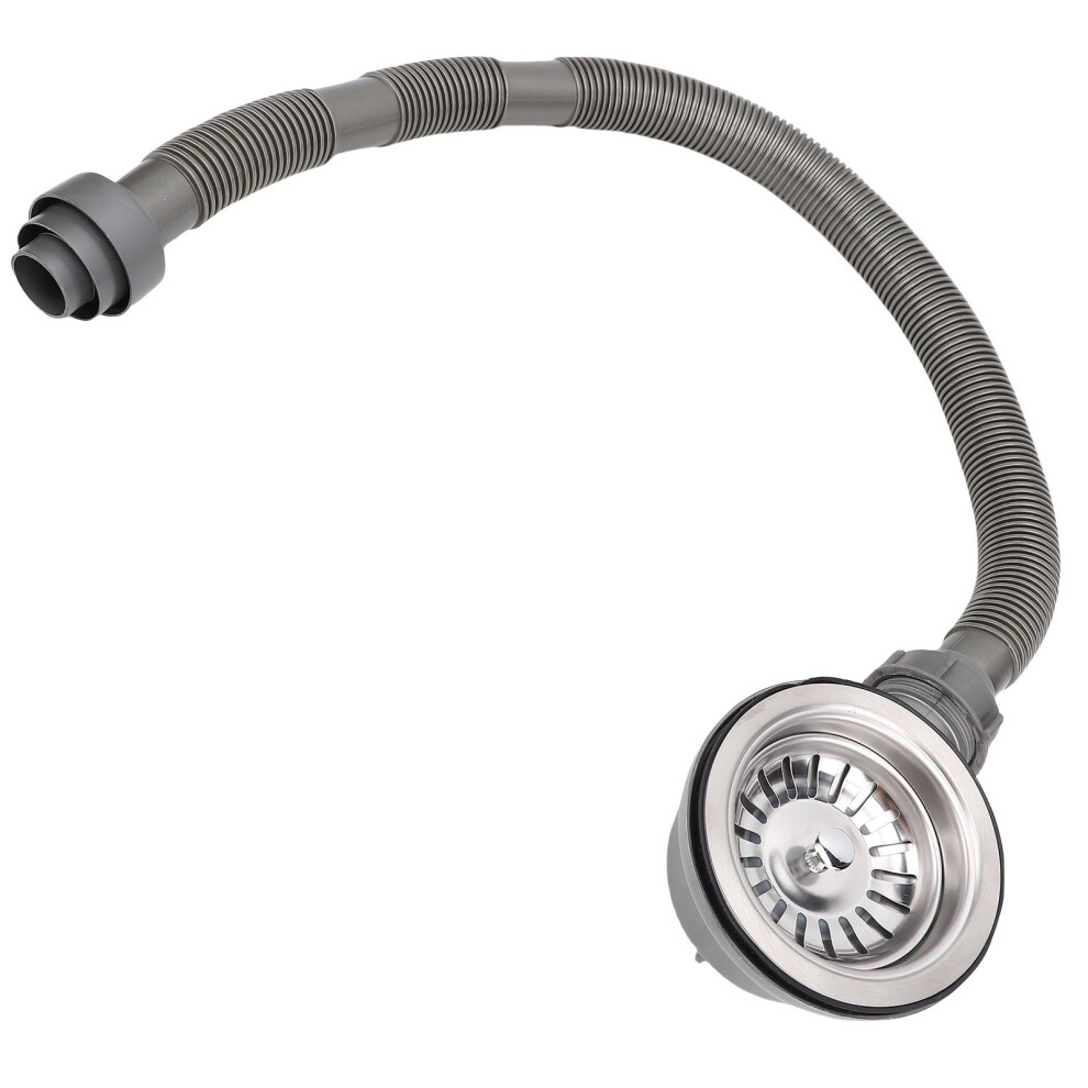 Stainless Steel Rv Sink Drain Assembly With 32.28In Hose, Mirror Finish 5021383175692