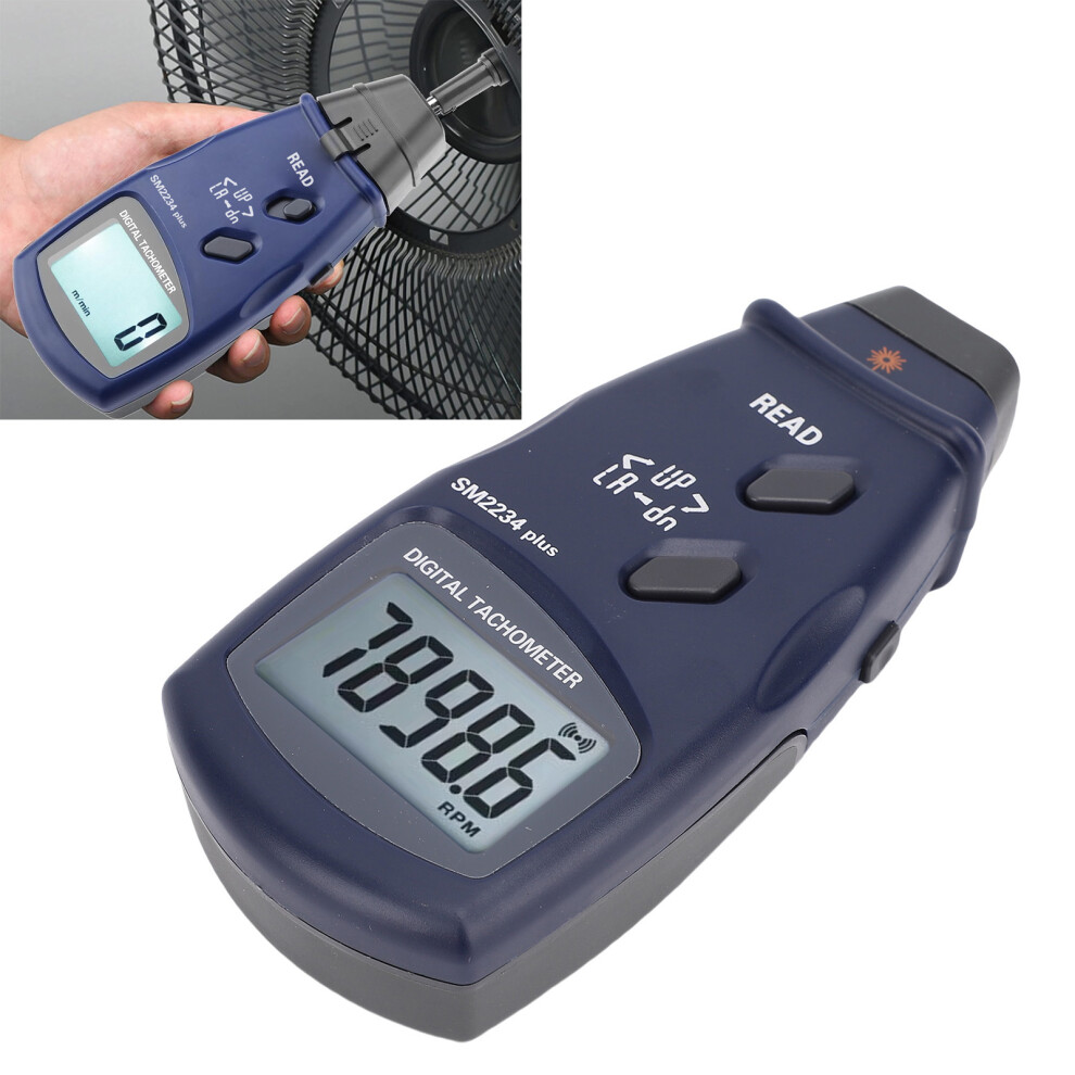 Digital Lcd Tachometer Rpm Meter 2.50-99999 For Motors & Vehicles 3651380668099