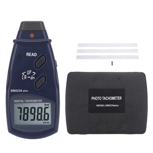 Digitaler Tachometer 2,50-99999 U/min ABS 18mm LCD 1