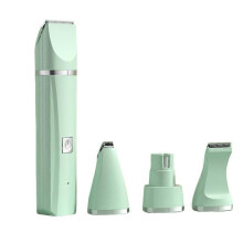 (4 in 1 green) All in one Multi-functional Electric Dog Clippers For Grooming Cordless Dog Shaver Clippers Trimmers Low Noise Pet Grooming Tools