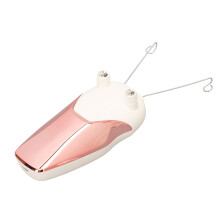 Pink Electric Cotton Thread Epilator with LED, USB Rechargeable