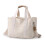 (beige) Handheld Canvas Bag Multifunctional Single Shoulder Bag Home Storage Bag 1