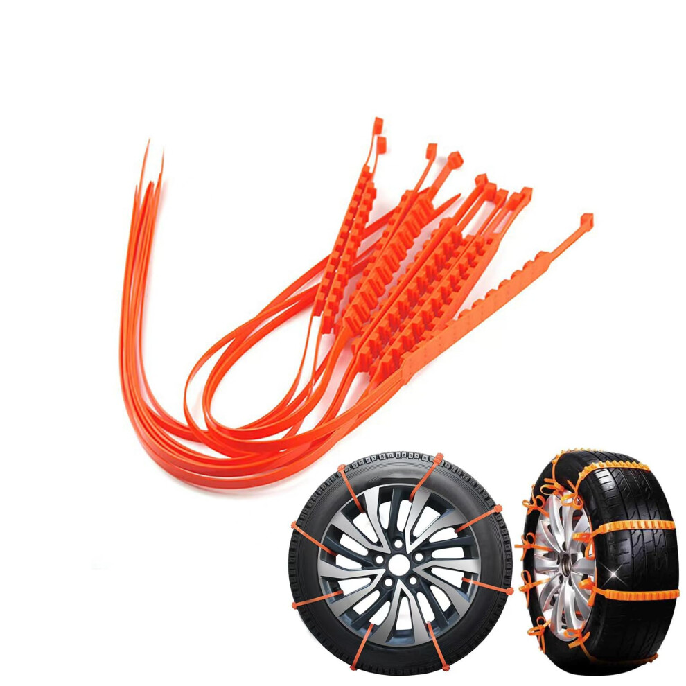 Tire Snow Chains 10Pcs Universal Antislip Nylon Quick Install Winter Traction Straps For Cars Suvs 9187378118689