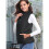 Colete Acolchoado Feminino com Gola Alta e Zíper Preto S 3