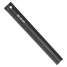 Metalllineal zum Schneiden, 30 cm Langes Aluminium-Schneidlineal mit Erhöhtem Griff, Multifunktionales Sicherheitslineal Aus Metall