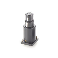 XLR 3Pin Male to Female Connector Extender Flange Chassis Panel Mount Bulkhead Adapter for DMX512 Stage Light