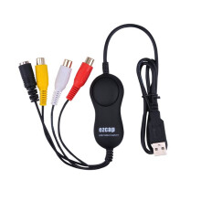 EzCAP 158 USB 2.0 Audio Video Capture Card AV S-Video Analog Video Recording for VHS Player V8 Hi8 Camcorder Camera Win/IOS
